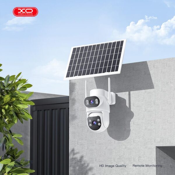 l_5__2_9.jpg XO CR19 Εξωτερική Solar Κάμερα 4G AOV με Διπλό Φακό & 4 Megapixel