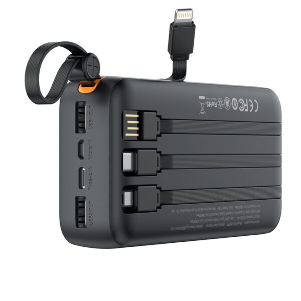 l_71__4.jpg XO PR279 Powerbank με Καλώδια USB-A Type-C Micro & Lightning 20.000mAh