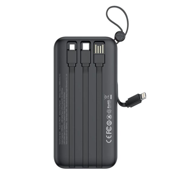 l_72__4.jpg XO PR279 Powerbank με Καλώδια USB-A Type-C Micro & Lightning 20.000mAh