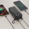 l_84__2.jpg XO PR280 Powerbank με Καλώδια USB-A Type-C Micro & Lightning 30.000 mAh