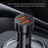 l_90_.jpg XO CC48 Smart Μεταλλικός Διπλός USB Universal Φορτιστής Αυτοκινήτου