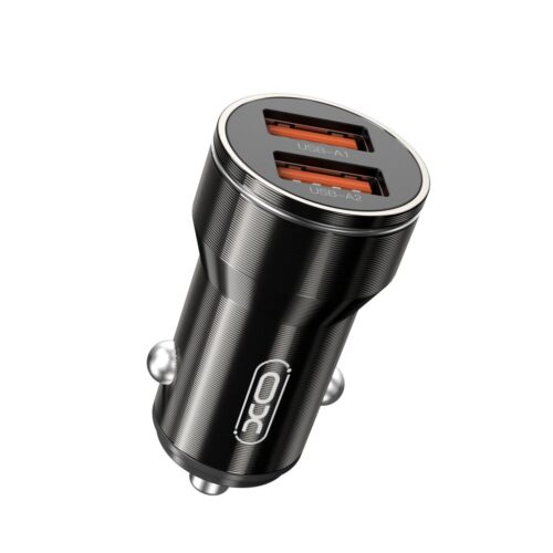 l_94_.jpg XO CC48 Smart Μεταλλικός Διπλός USB Universal Φορτιστής Αυτοκινήτου