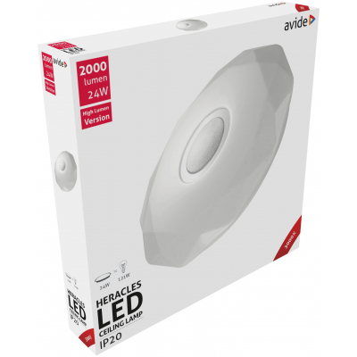 ledh.jpg Avide LED Μοντέρνα Πλαφονιέρα Οροφής Heracles 24W 395*66mm Θερμό 3000K