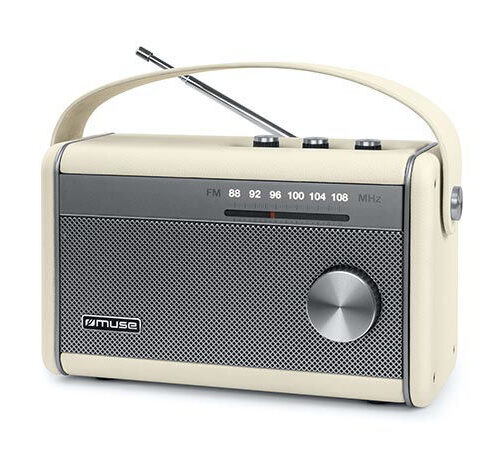 Ραδιόφωνο M-098SC MUSE Μπαταρίας-Ρεύματος με Bluetooth Κρεμ