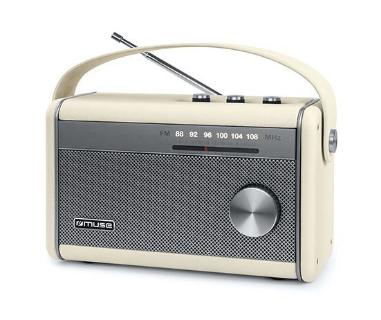 Ραδιόφωνο M-098SC MUSE Μπαταρίας-Ρεύματος με Bluetooth Κρεμ