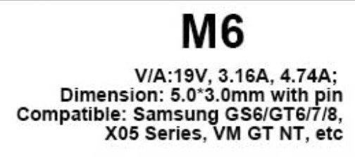 Φίς Laptop M6
