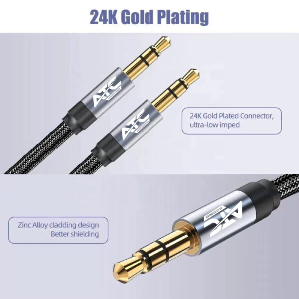 Cable ATC HQ 3.5mm Male / Male 5m