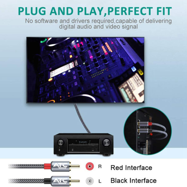 ATC HQ 2xRCA / 2xRCA 5m Cable