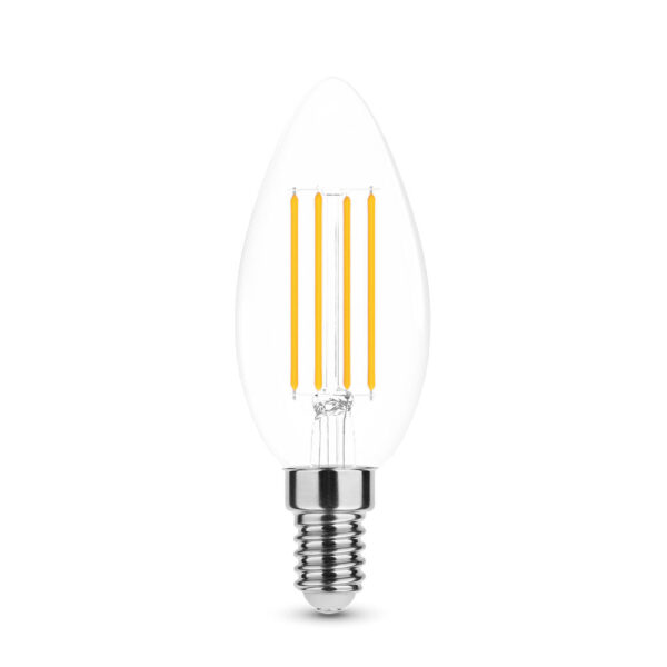 media-1639568493180.jpg Modee LED Λάμπα Filament Κερί C35 7W E14 4000K 806lm Dimmable ERP