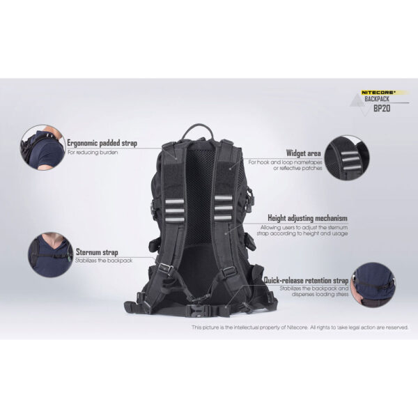 media-1645540539027_1.jpg Nitecore Σακίδιο Πλάτης BP20 Μαύρο