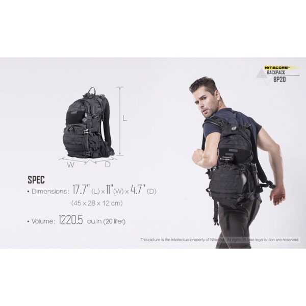 media-1645540557598_1.jpg Nitecore Σακίδιο Πλάτης BP20 Μαύρο