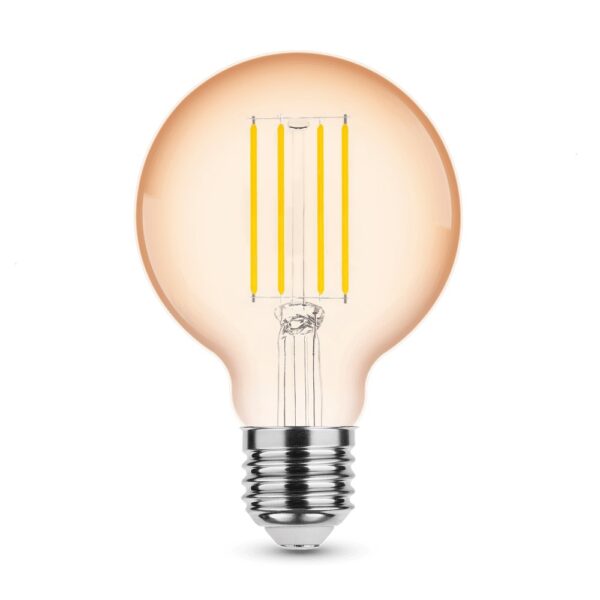 media-1657187942278.jpg Modee Lighting LED Σφαιρική Λάμπα Filament Amber G80 4W E27 320° 1800K (360 lumen)