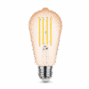 media-1657190818872.png Modee Lighting Λαμπτήρας LED Filament Amber ST64 4W E27 320° 1800K (320 lumen)