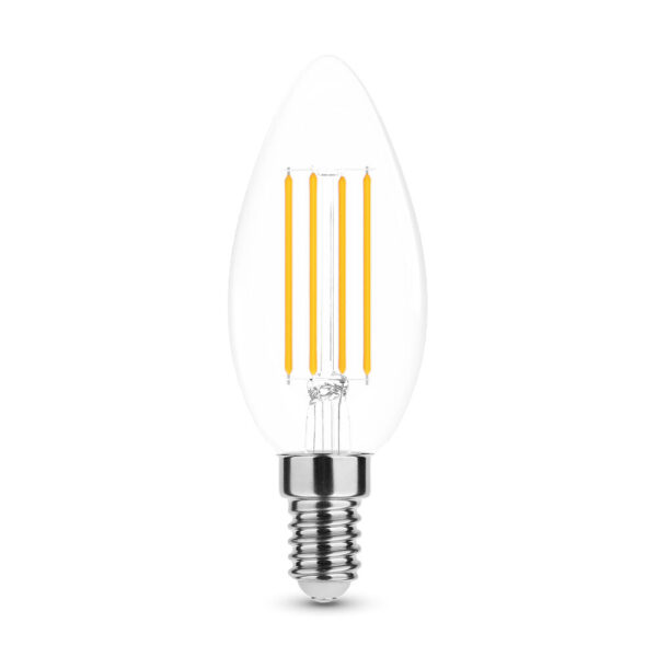 media-1672736412837.jpg Modee LED Λάμπα Filament Κερί C35 7W E14 4000K 806lm ERP