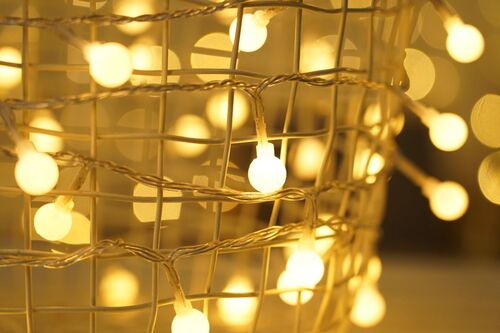 media-1690987433104.jpeg Modee Lighting Χριστουγεννιάτικα Λαμπάκια LED Τύπου Berry με Τροφοδοτικό (100LED/10m/10cm) Θερμό Λευκό