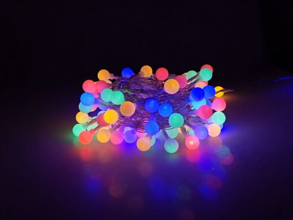 media-1691049673291.jpeg Modee Lighting Χριστουγεννιάτικα Λαμπάκια LED Τύπου Berry με Βύσμα (100LED/10m/10cm) Πολύχρωμα