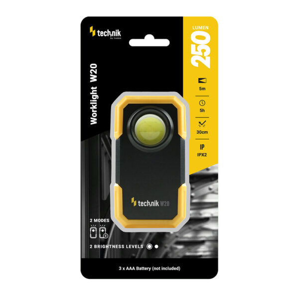 media-1698244579459.jpg Technik Φακός W20 (3xAAA δεν περιλαμβάνονται) COB (250 lumen)