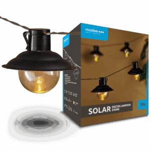 Modee Lighting Ηλιακή Γιρλάντα LED με 10 Φωτάκια 4,7m DS008