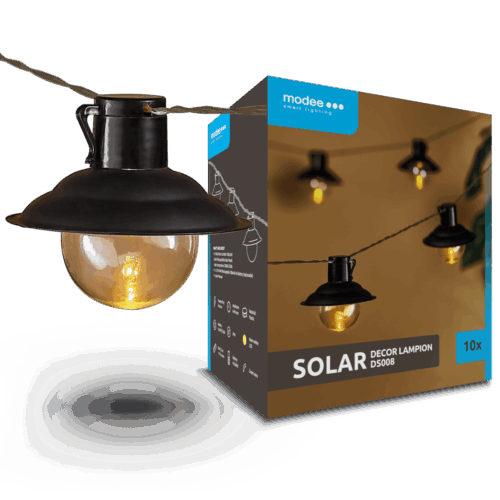 media-1706083582829.png Modee Lighting Ηλιακή Γιρλάντα LED με 10 Φωτάκια 4,7m DS008