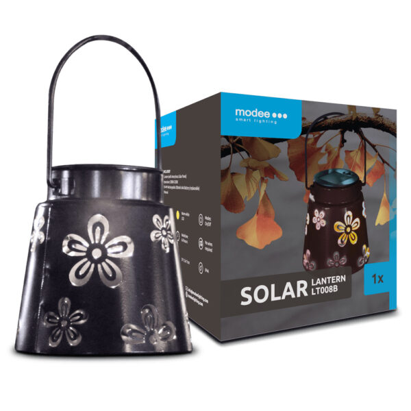 media-1706089520780_1.jpg Modee Lighting Ηλιακό Φωτιστικό Κήπου LEDLT008B 11x11,5cm Μαύρο