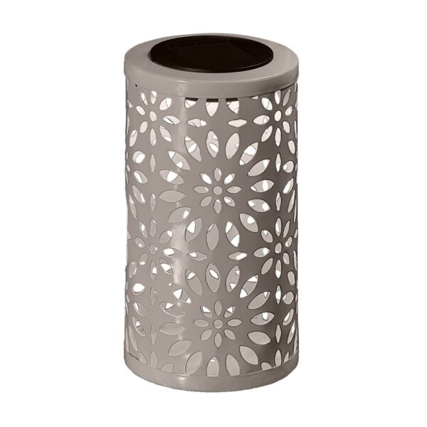 Modee Lighting LED Ηλιακό Φαναράκι Γκρι LT009 (H18xD10cm)
