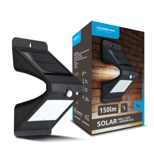 media-1706102518792.jpg Modee Lighting LED Ηλιακό Επιτοίχιο Φωτιστικό + Αισθητήρας (150 lumen)