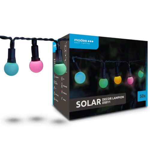 media-1706193007494.jpg Modee Lighting LED Πολύχρωμη Ηλιακή Γιρλάντα 50db 7,9m