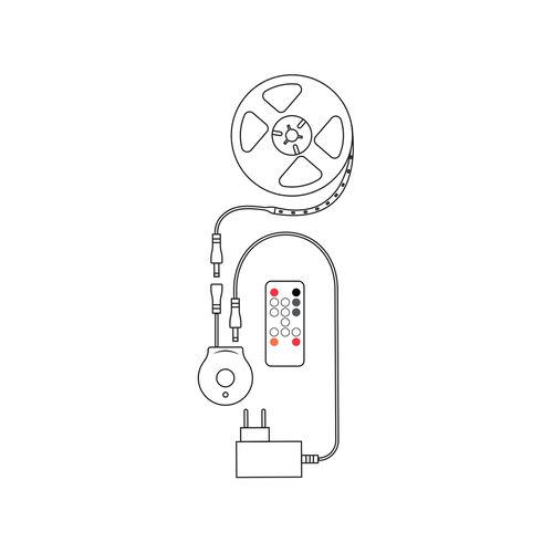 media-1708435549578.jpg Modee Smart Ταινία LED 12W IP20 με Τηλεχειριστήριο & Αισθητήρα 2700K 800lm 3m