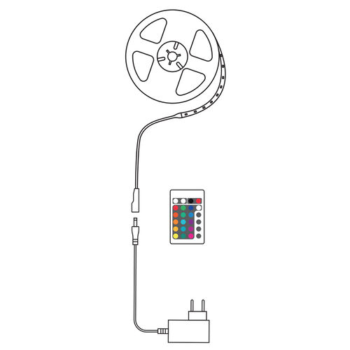 media-1709724174075.jpg Modee Smart Ταινία LED 24W IP20 RGB με Τηλεχειριστήριο 10m