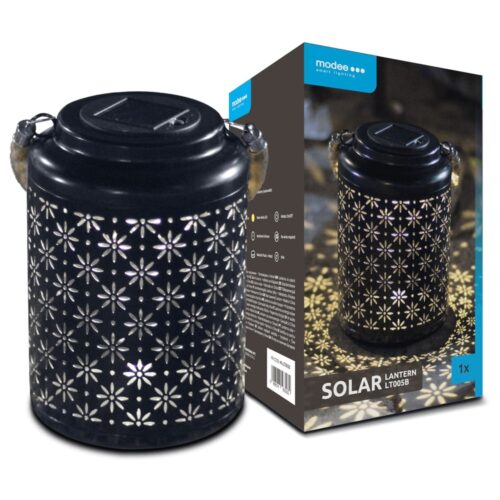 media-1710232972092.jpg Modee Lighting LED Ηλιακό Φαναράκι Κήπου LT005B (H26x17x17cm) Μαύρο
