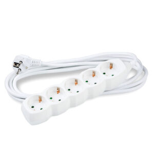 Technik Πολύπριζο 5 Θέσεων με Καλώδιο 5m 1,5mm2 Λευκό
