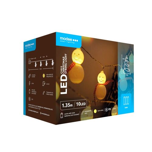 media-1715267688221.jpg Modee Χριστουγεννιάτικα Φωτάκια LED Μπαταρίας (10LED/1,35m/15cm) Θερμό Λευκό