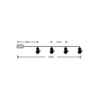 media-1719413949046.png Modee Χριστουγεννιάτικα Φωτάκια LED Μπαταρίας (10LED/1,35m/15cm) Θερμό Λευκό