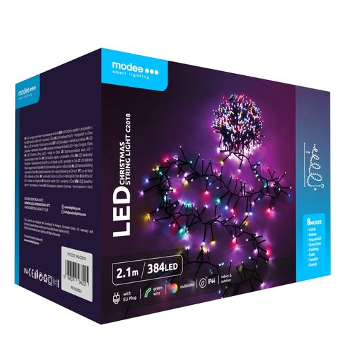 media-1719478854489.jpg Modee Χριστουγεννιάτικα Φωτάκια LED με Τροφοδοτικό (384LED/2.1m) Πολύχρωμα