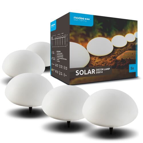 media-1728376595547.jpg Modee Lighting LED Ηλιακά Φωτιστικά Κήπου DS014 Σετ 5τμχ