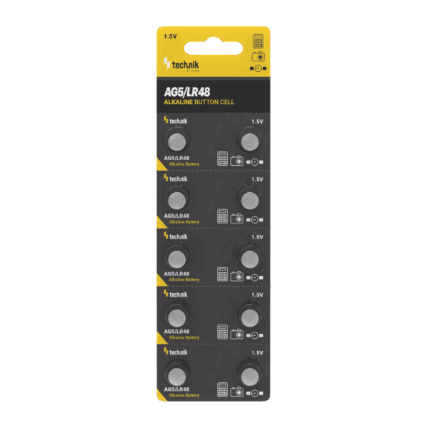 Technik Αλκαλικές Μπαταρίες Κουμπία Platinum AG5 / LR48 / 193 / 393 1.5V B10