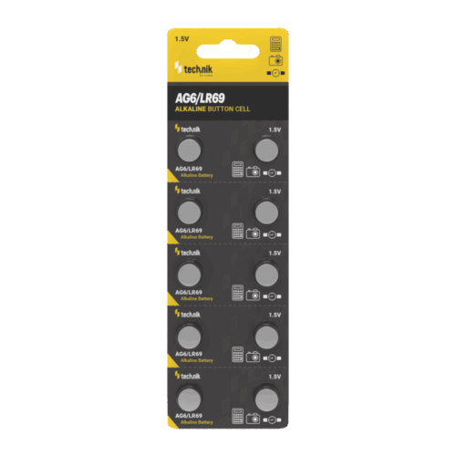 media-1736176994889.png Technik Αλκαλική Μπαταρία Κουμπί Platinum AG6 / LR69 / 171 / 371 1.5V B10