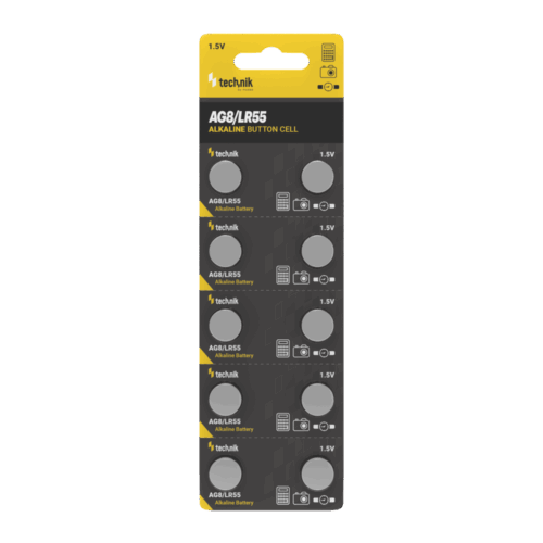 media-1736177104805.png Technik Αλκαλικές Μπαταρίες Κουμπιά Platinum AG8 / LR55 / 191 / 391 1.5V B10