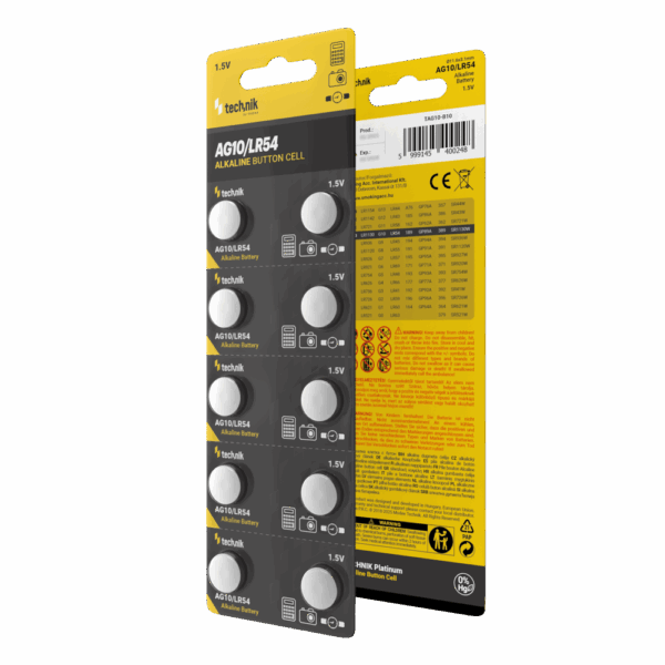 Technik Αλκαλικές Μπαταρίες Κουμπιά Platinum AG10 / LR54 / 189 / 389 1.5V B10