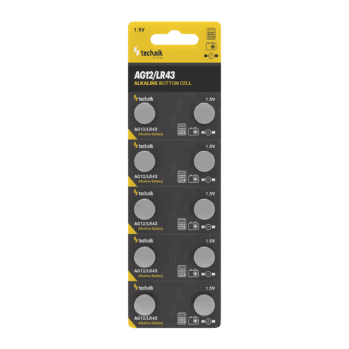 media-1736177305241.png Technik Αλκαλικές Μπαταρίες Κουμπιά Platinum AG12 / LR43 / 186 / 386 1.5V B10