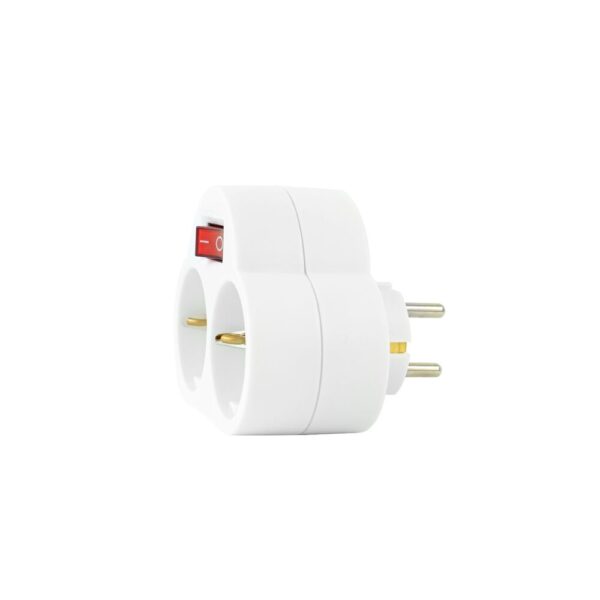 media-1751873951886.jpg Technik Professional Αντάπτορας Πρίζα 2 Θέσεων με Διακόπτη 16A