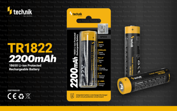 Technik Επαναφορτιζόμενη Μπαταρία 18650 TR1822 2200mAh 3,7V B1