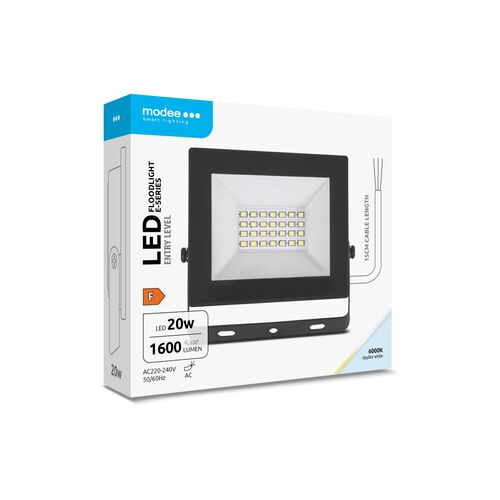 media-1757064377469.jpg Modee Lighting LED Προβολέας E-series Slim 20W 120° 6000K 1600lm ERP