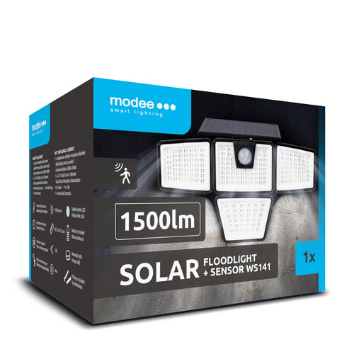 media-1759145208607.jpg Modee Lighting Ηλιακός Προβολέας LED WS141 Αυτόματος με Αισθητήρα 1500lm