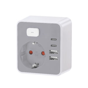 Technik Professional Πρίζα Επέκτασης με Διακόπτη 1 Θέσης 2xUSB-C & 2xUSB-A