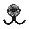 Ανεμιστήρας Mini Flexible PRMF-80691 Primo 4'' 10cm Μαύρος Επαναφορτιζόμενος