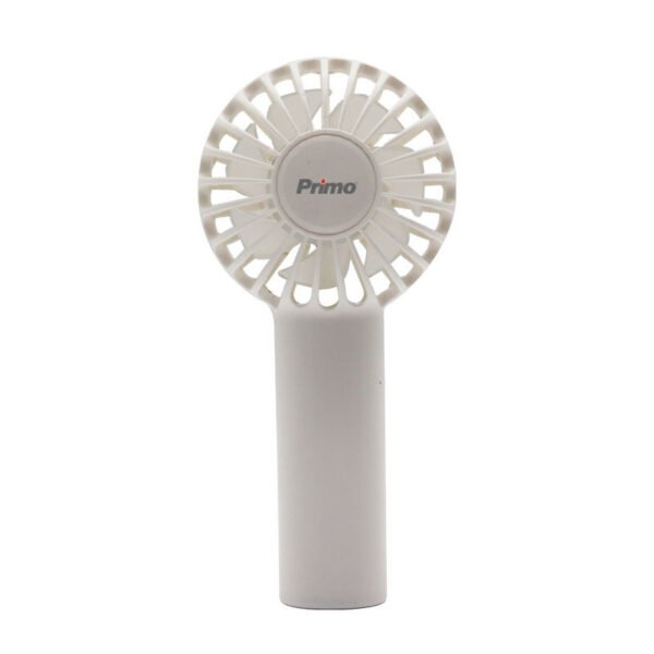Ανεμιστήρας Mini Χειρός PRMF-80689 Primo 2.5'' 6cm Λευκός Επαναφορτιζόμενος