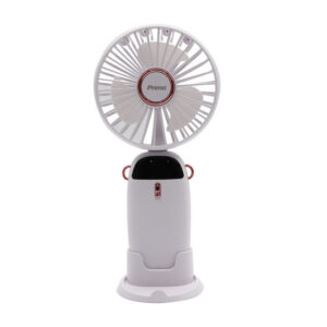 Ανεμιστήρας Mini PRMF-80695 Primo 3.5'' 9cm Λευκός Επαναφορτιζόμενος