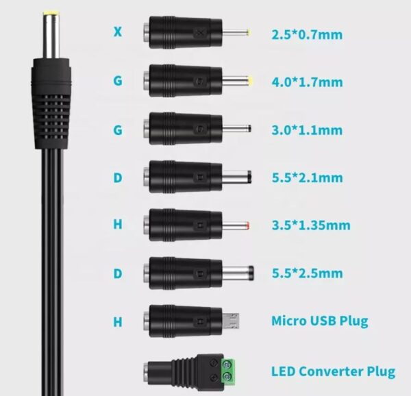 ATC Τροφοδοτικό 41W Switching με 8 κεφαλές 6V-24V