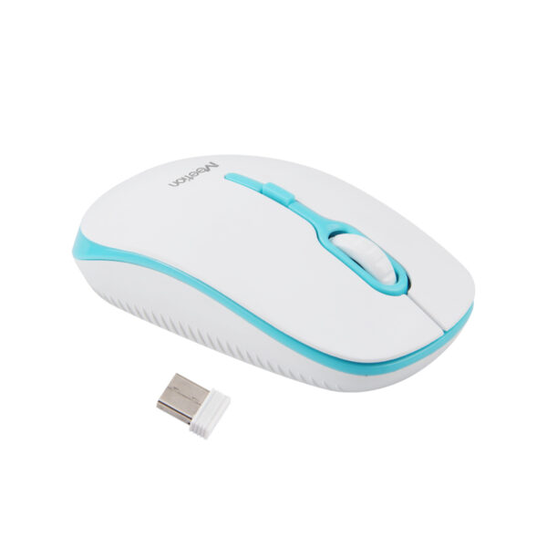 Meetion MT-R547 Ασύρματο Ποντίκι 2.4G Άσπρο & Μπλέ